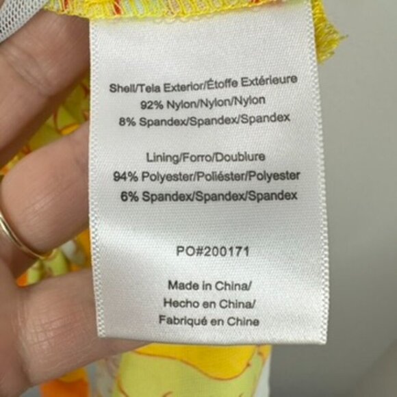 Modcloth Retro Tropicana Isle Mesh Midi Dress Yellow Orange 70s Womens Small NWT - Picture 6 of 9